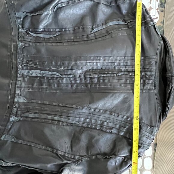 NWT black leather MUUBAA jacket size US10 UK14 EU42 - Picture 13 of 15